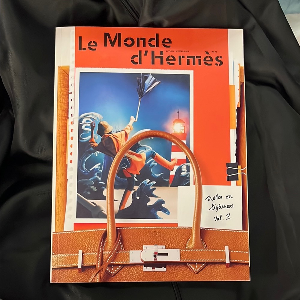 Le Monde d'Hermès Magazine with Orange Cover